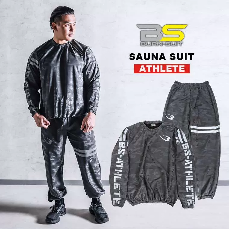 BURN－SUIT】サウナスーツアスリート セットアップスーツ S