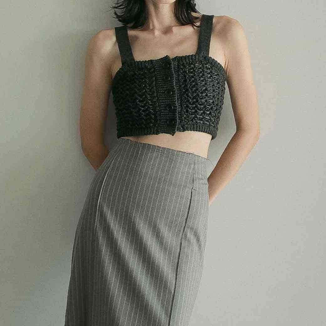 anuke アンヌーク 2ウェイ ニット ビスチェ｜BORN FREE ONLINE SHOP