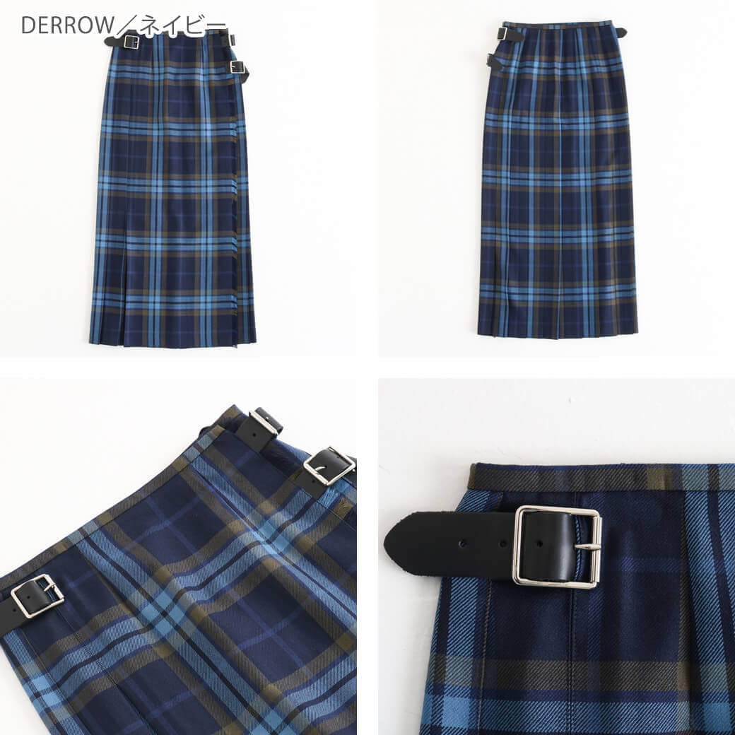 O'NEIL OF DUBLIN オニールオブダブリン ウール ロングキルトスカート