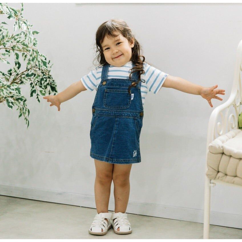 BUDDYLEE バディーリー ジャンパースカート インディゴ染め(ブルー