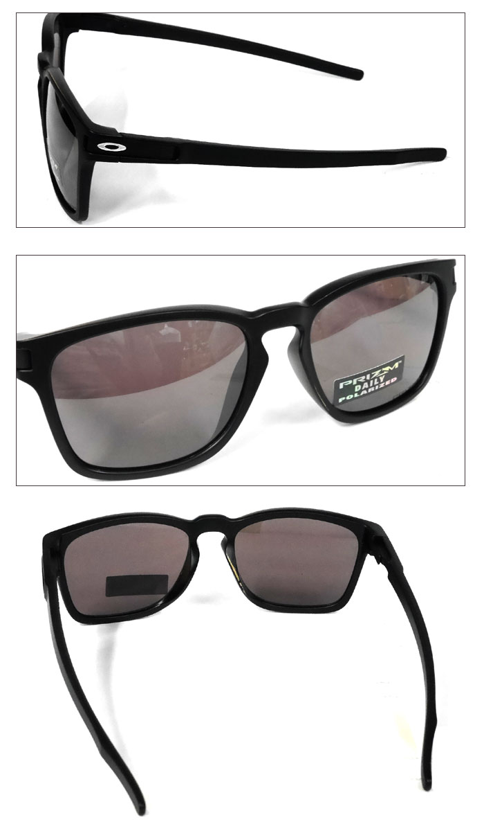オークリー ラッチスクエア MATTE BLACK Przm Daily Polarized OAKLEY
