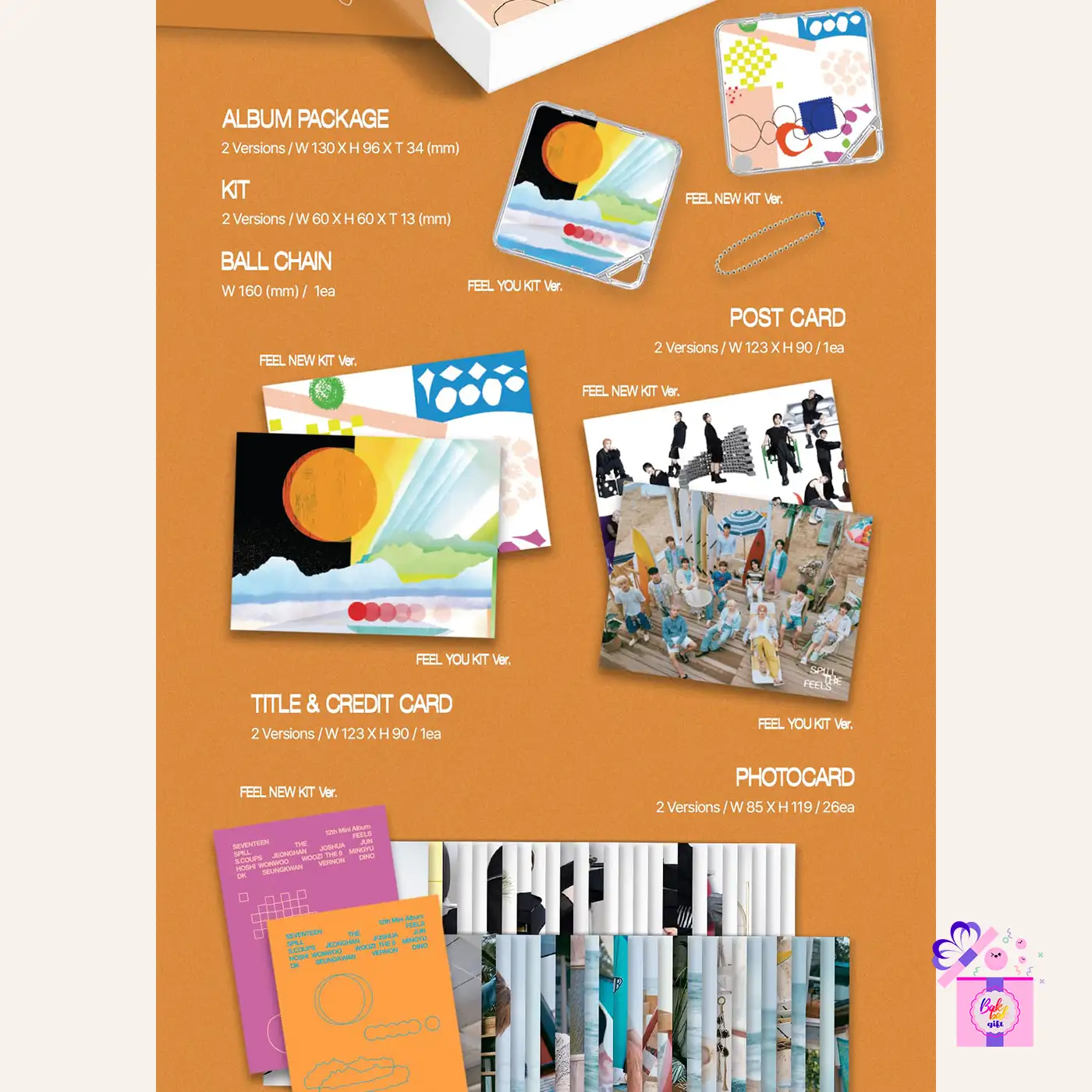 SEVENTEEN – SPILL THE FEELS (KiT Ver.) [12th Mini Album] – Bak Bak