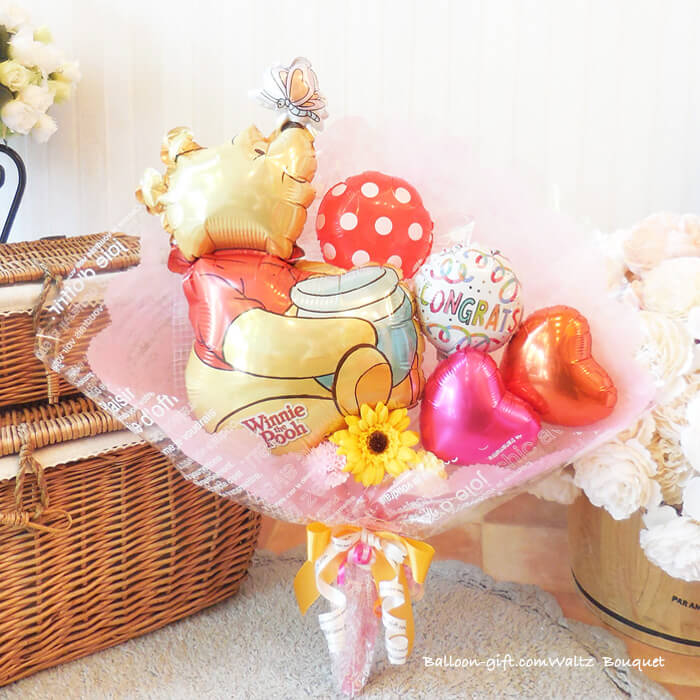 くまのプーさん・ワルツブーケお誕生日・出産祝い・発表会｜バルーン