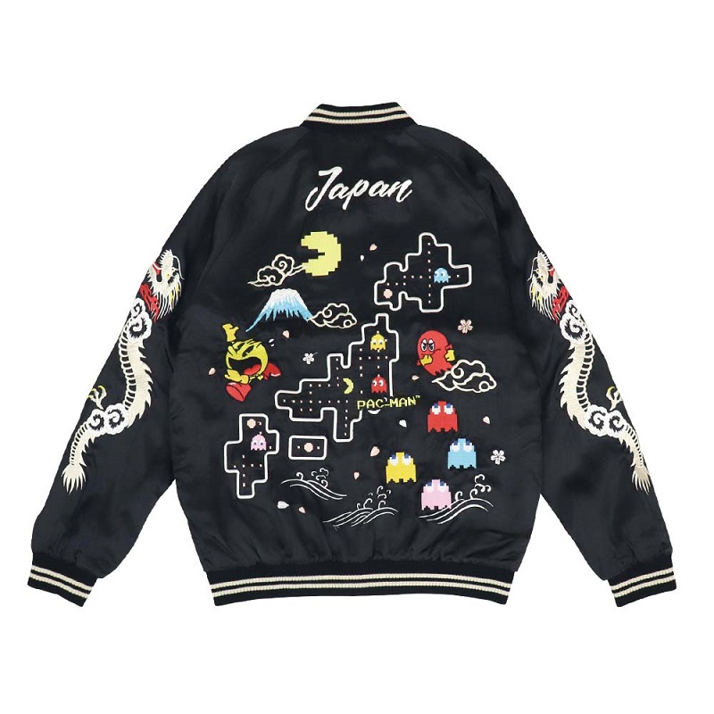 パックマン日本地図スカジャン（PCM-08）