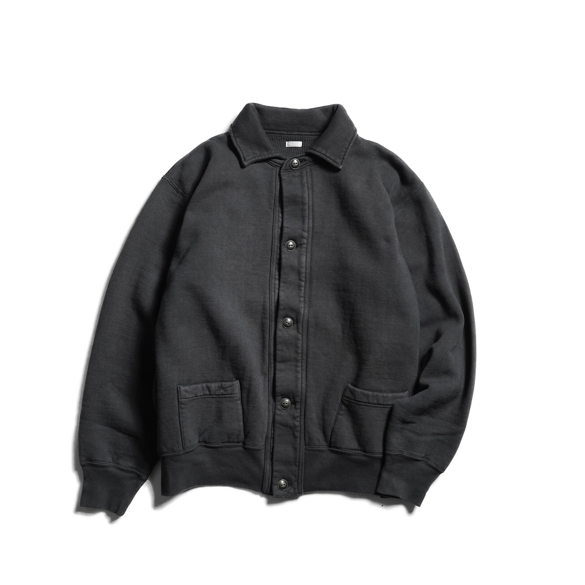 A.PRESSE / Vintage Sweat Cardigan (Black)