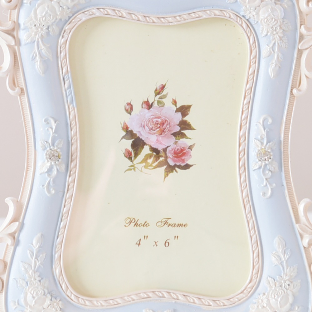 シンデレラ プリンセス フォトフレーム ライトブルー | ロココ調家具