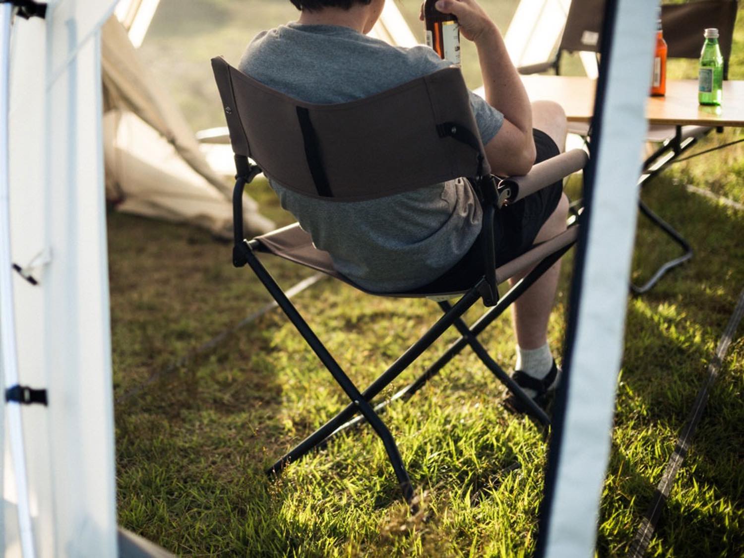 Snow Peak(スノーピーク）／FDチェアワイド グレー | 道具・ギア 【BE