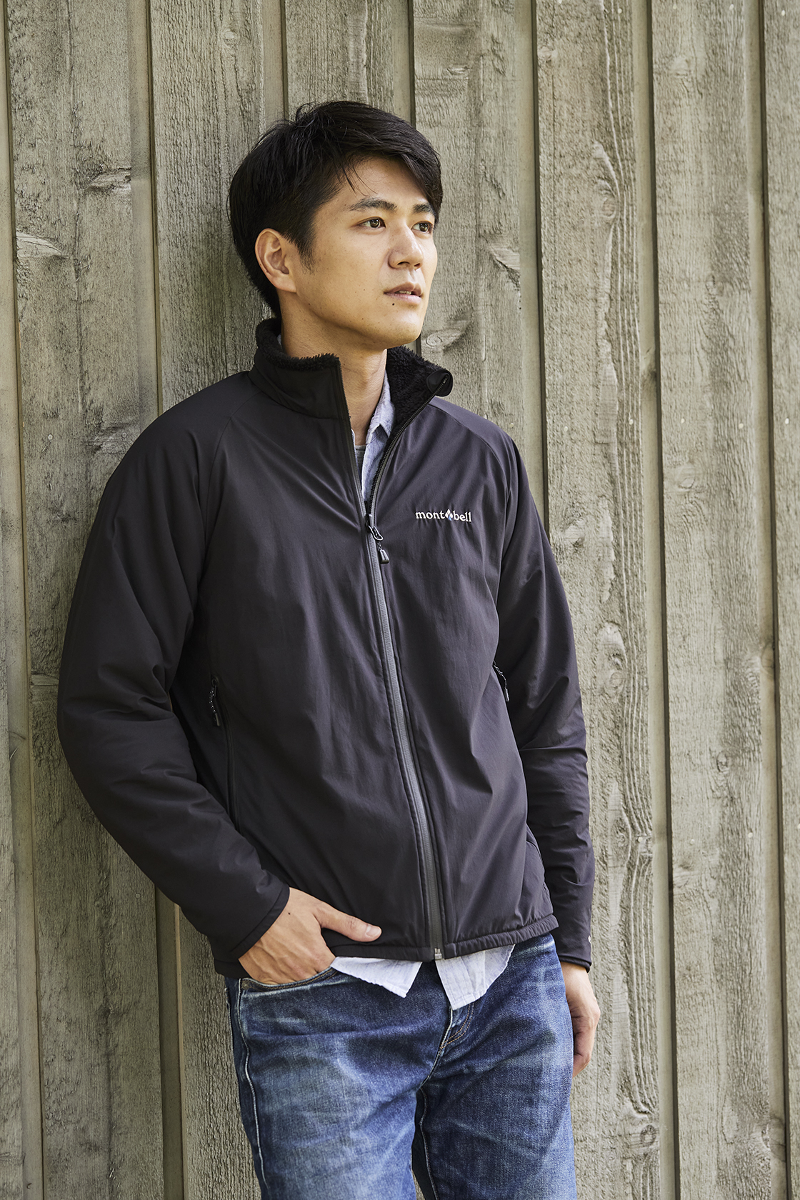新しいゴアテックス採用！ 防風、透湿、撥水のリバーシブルジャケット