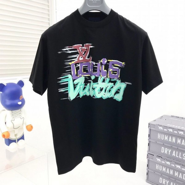 ルイヴィトン ブランドtシャツ 半袖 ファッション潮流 トップス t