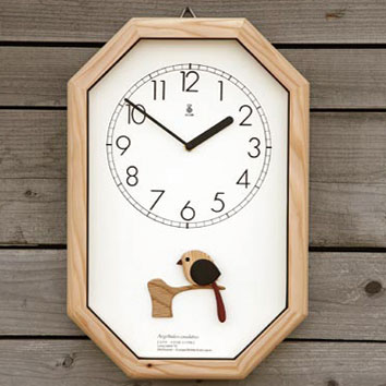 日本野鳥の会 バードショップオンライン Wild Bird 時計 エナガの時計