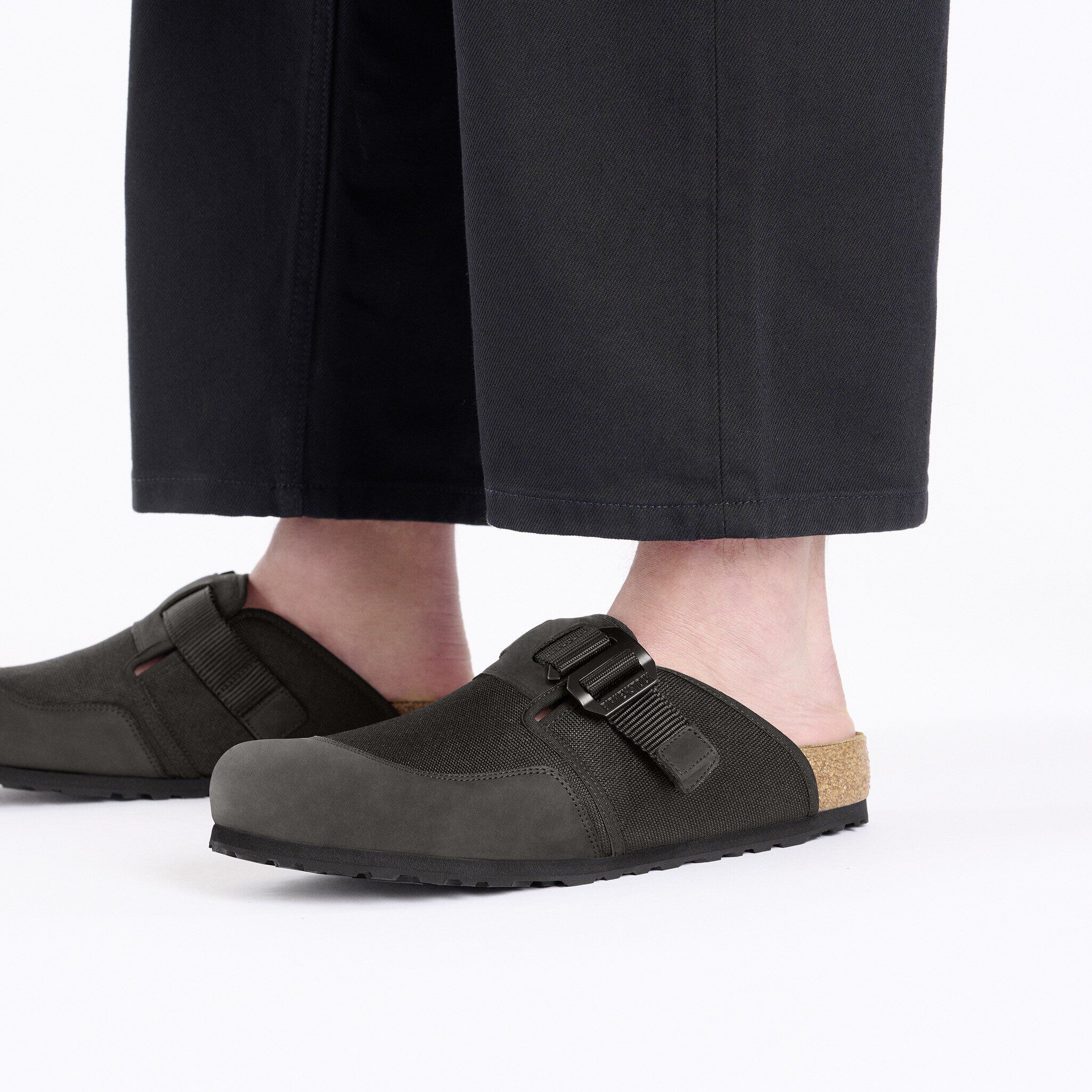 Boston Nova Textile/Leather in Color Black | BIRKENSTOCK Oman
