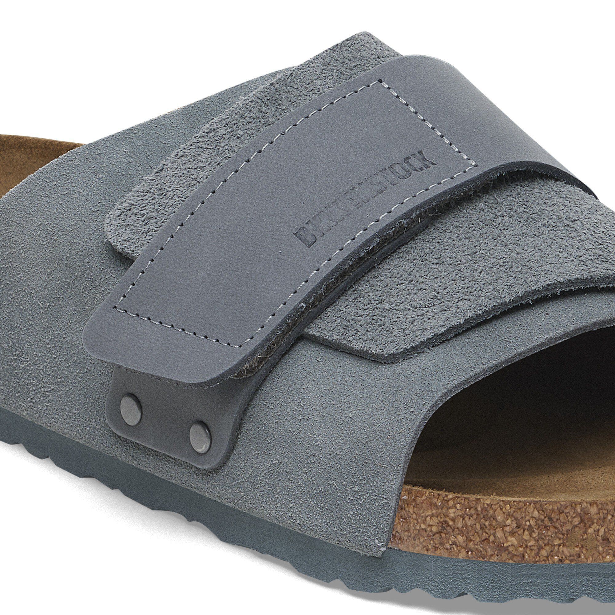 Kyoto Nubuck-Suede Leather in Color Basalt Gray | BIRKENSTOCK US