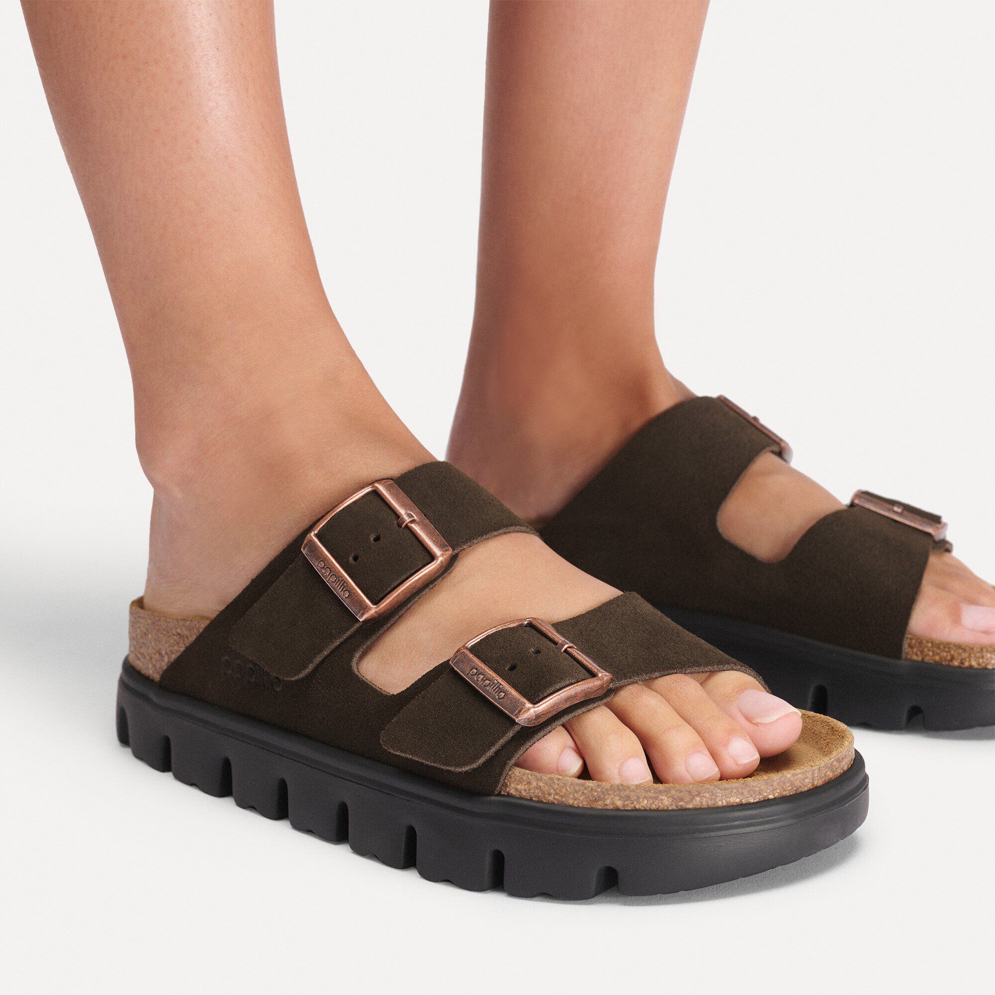 Arizona Chunky Suede Leather in Color Mocca | BIRKENSTOCK US