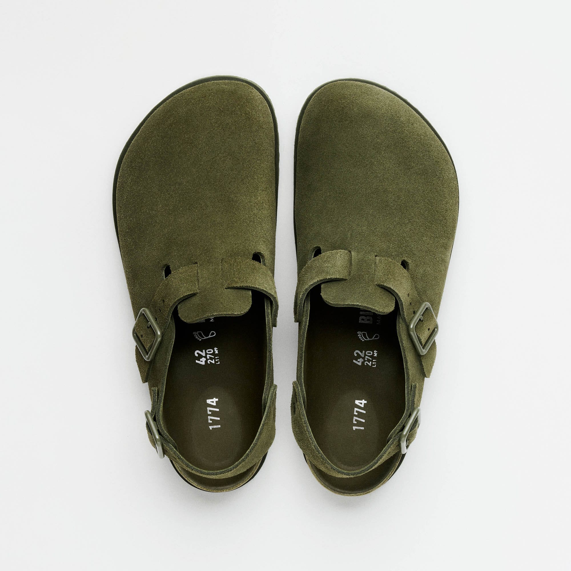 1774 IV Tokio Suede Leather in Color Moss Green | BIRKENSTOCK US
