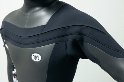 DOVEブラック フルスーツ 前面ファスナー DOVEブラック フルスーツ