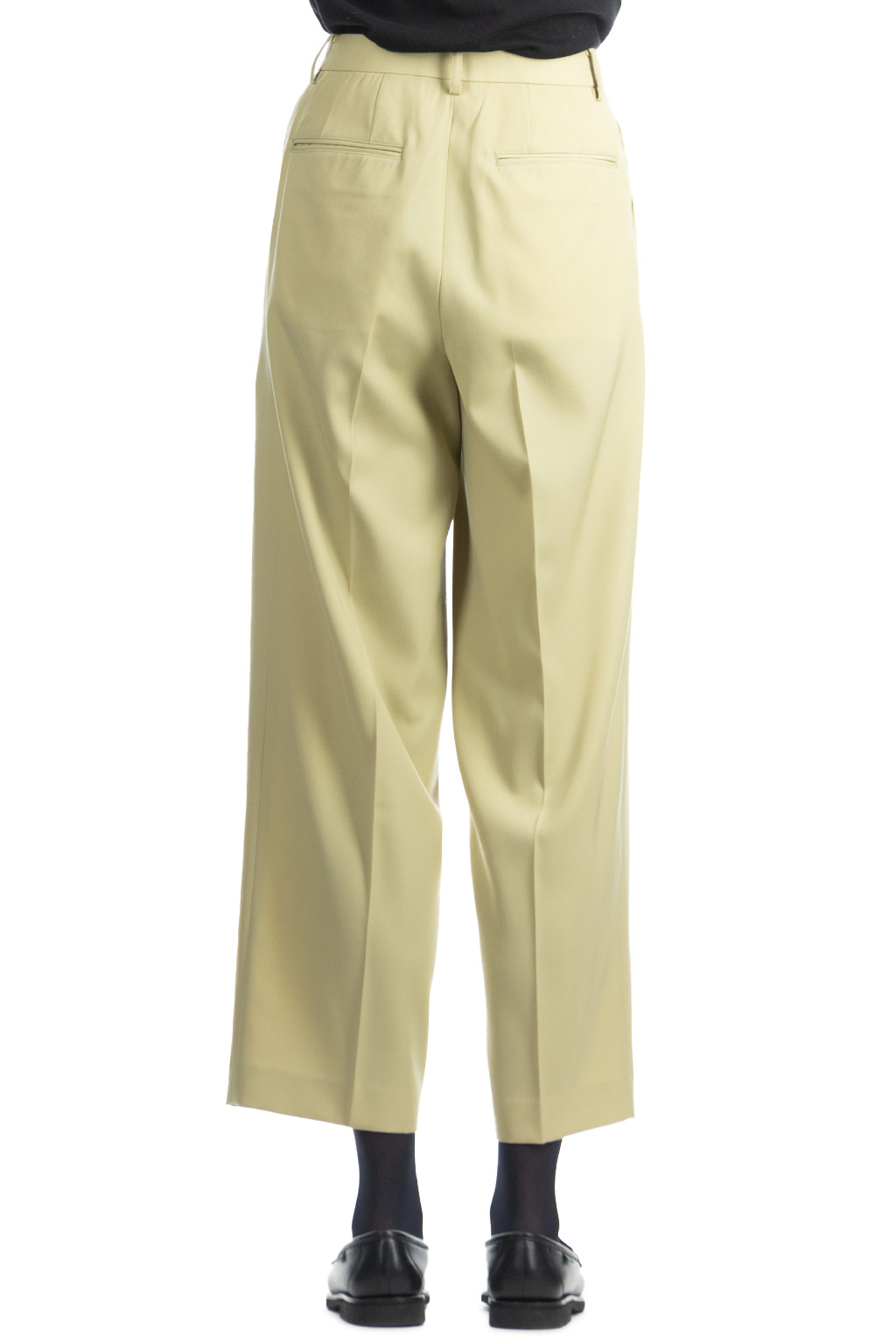 AURALEE | LIGHT WOOL MAX GABARDINE SLACKS-Light KHAKI | Women