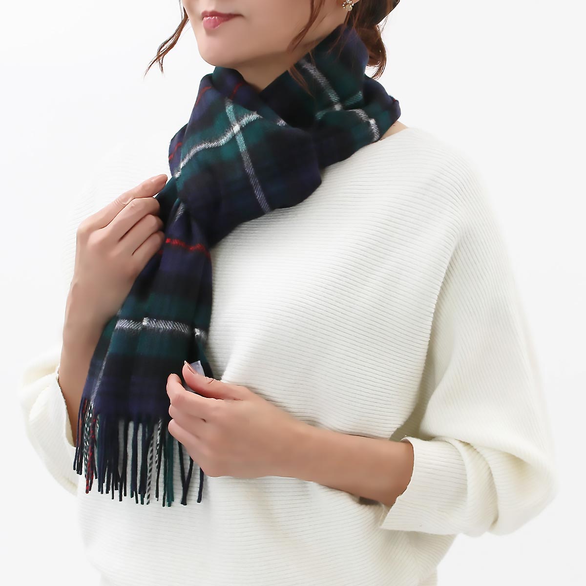 ジョンストンズ ストール/マフラー メンズ レディース WA16 小判