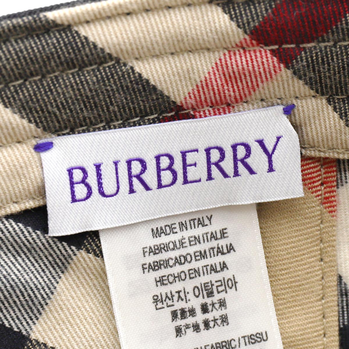 バーバリー キャップ/帽子 メンズ レディース チェック ライン