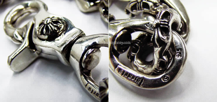 クロムハーツファンシーウォレットチェーンクロスロング2クリップ