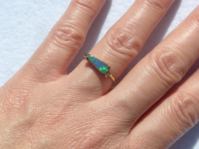 オパールリング｜ボルダーオパール｜オパール