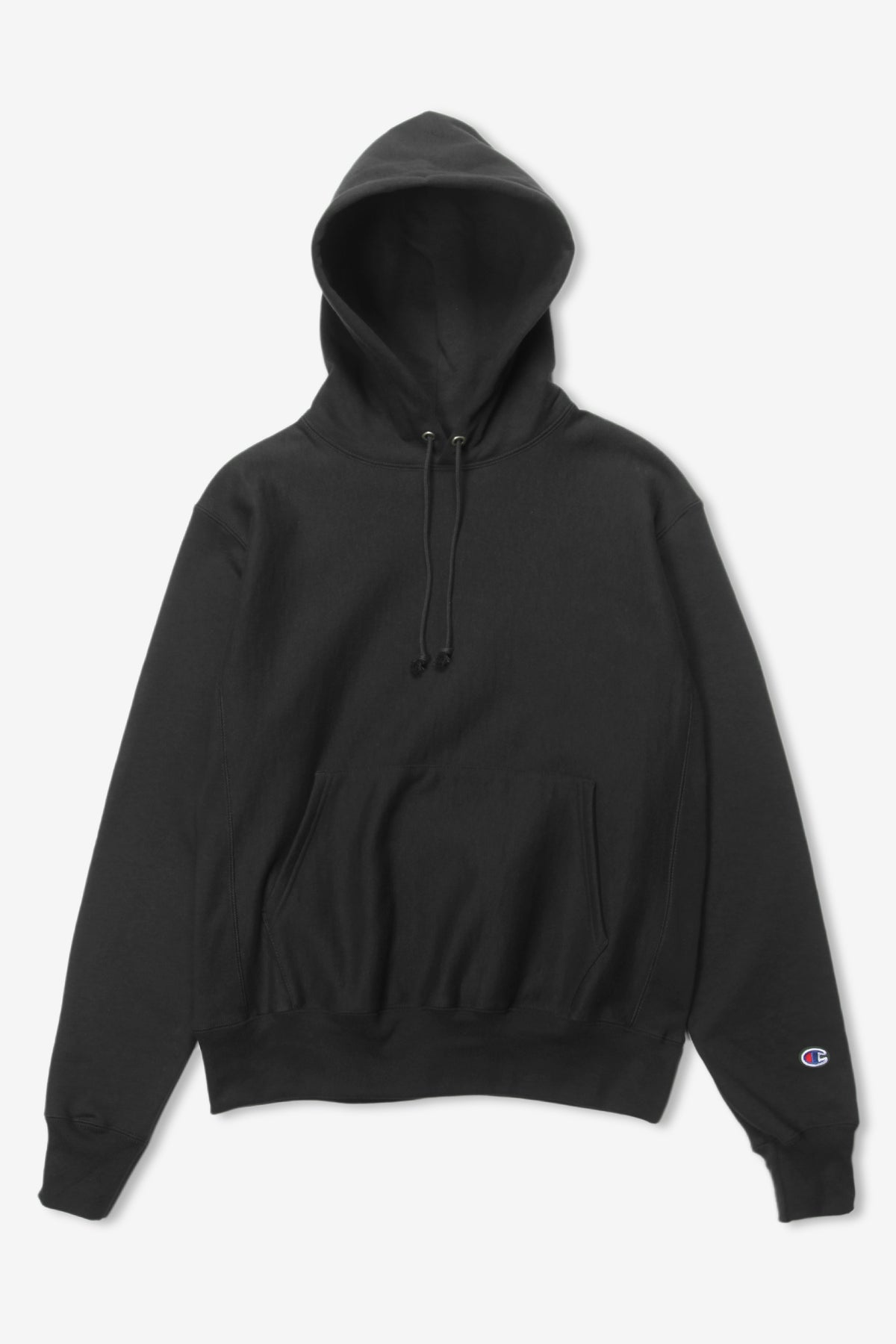 Champion - 12oz USA Reverse Weave Hoodie - Black – Blacksmith Store