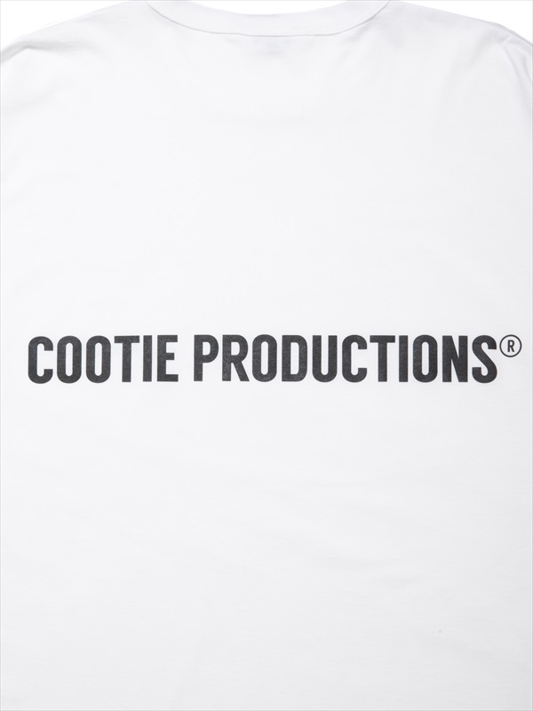 COOTIE PRODUCTIONS Print Oversized L/S Tee (White)
