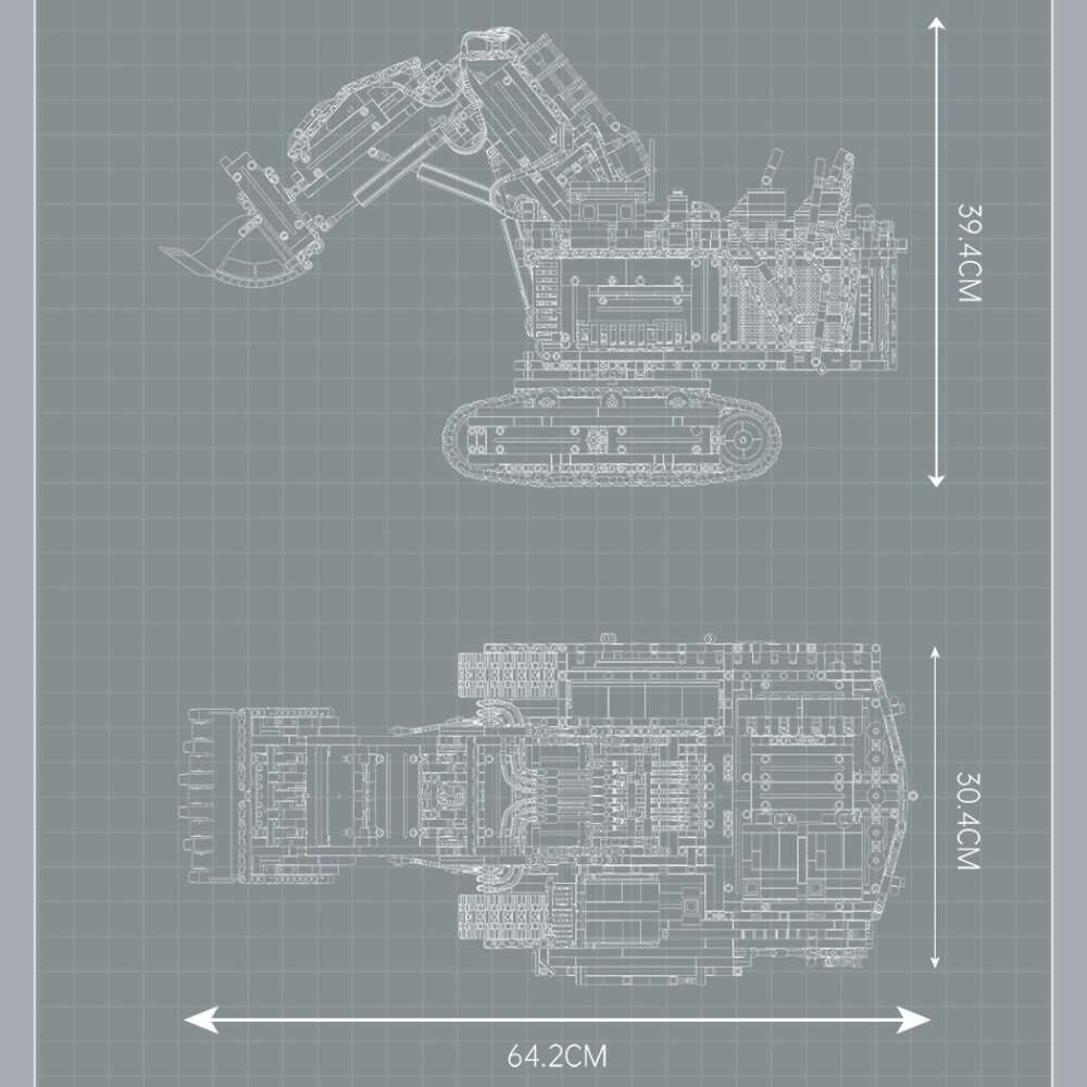 MouldKing MK17048 | Mouldking 17048 Liebherr R9800 Excavator
