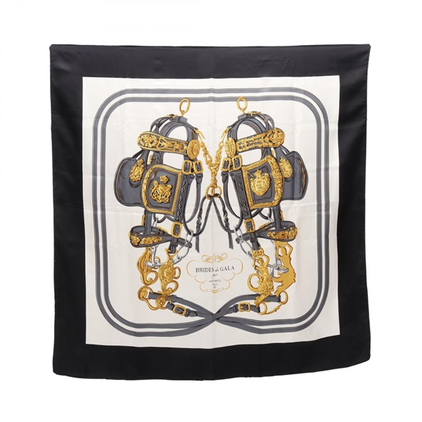 HERMES エルメス カレ90 BRIDES de GALA シルクスカーフ エルメス