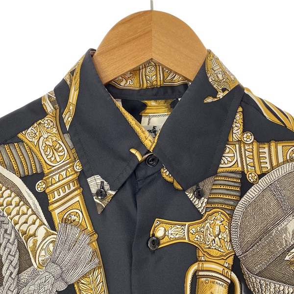 エルメス(HERMES)エルメス シルクシャツ soldes品 長袖シャツ 衣料品
