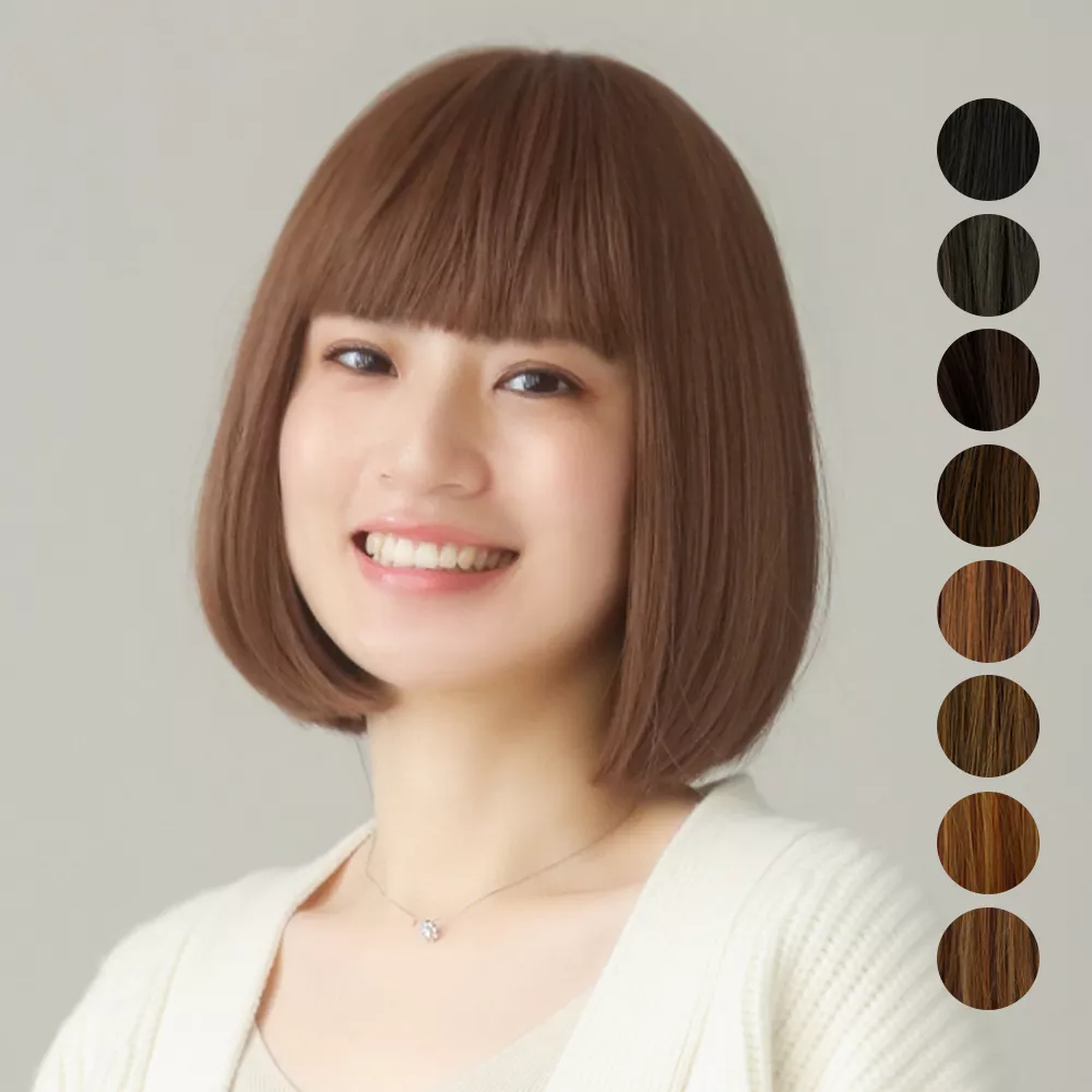 医療用手植えウィッグ ナチュラルボブ｜ウィッグのことならブライトララ