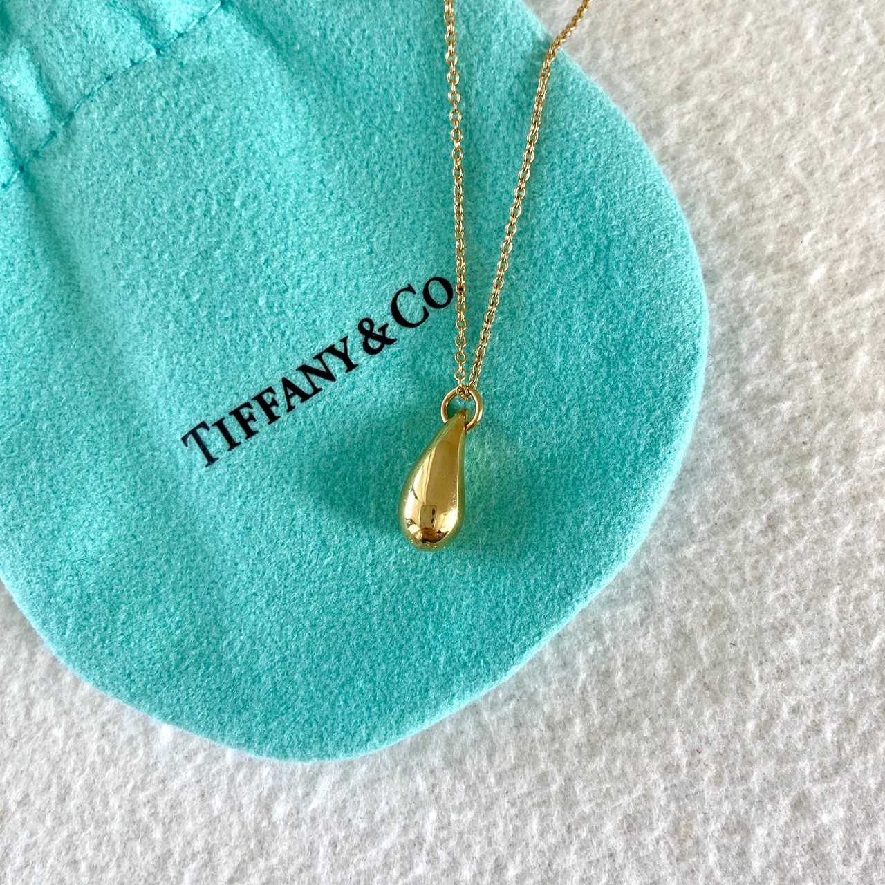 Tiffany＆Co.（ティファニー）ティアドロップペンダント K18ゴールド