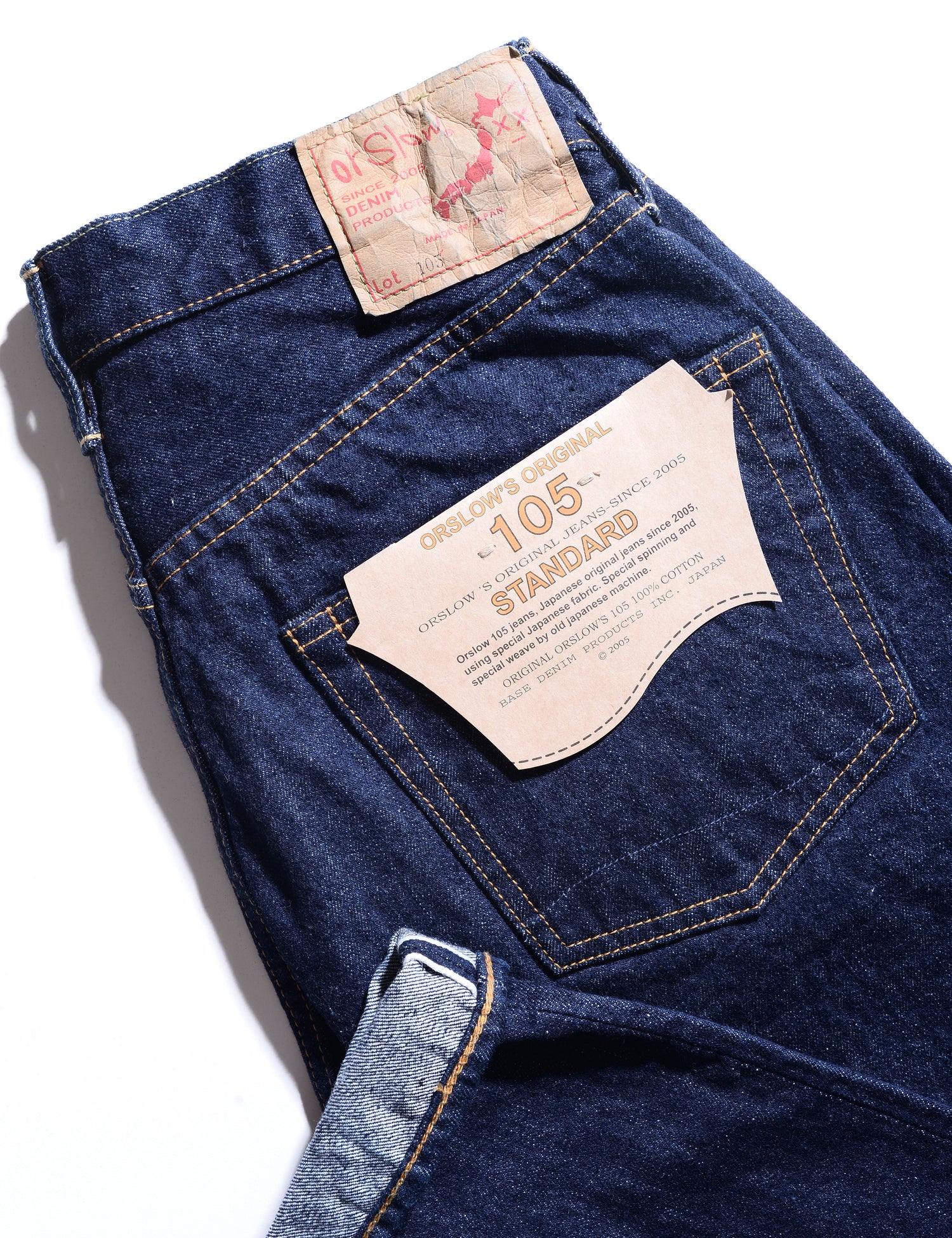 105 Standard Fit Selvedge Denim Jeans - One Wash – Brooklyn Tailors