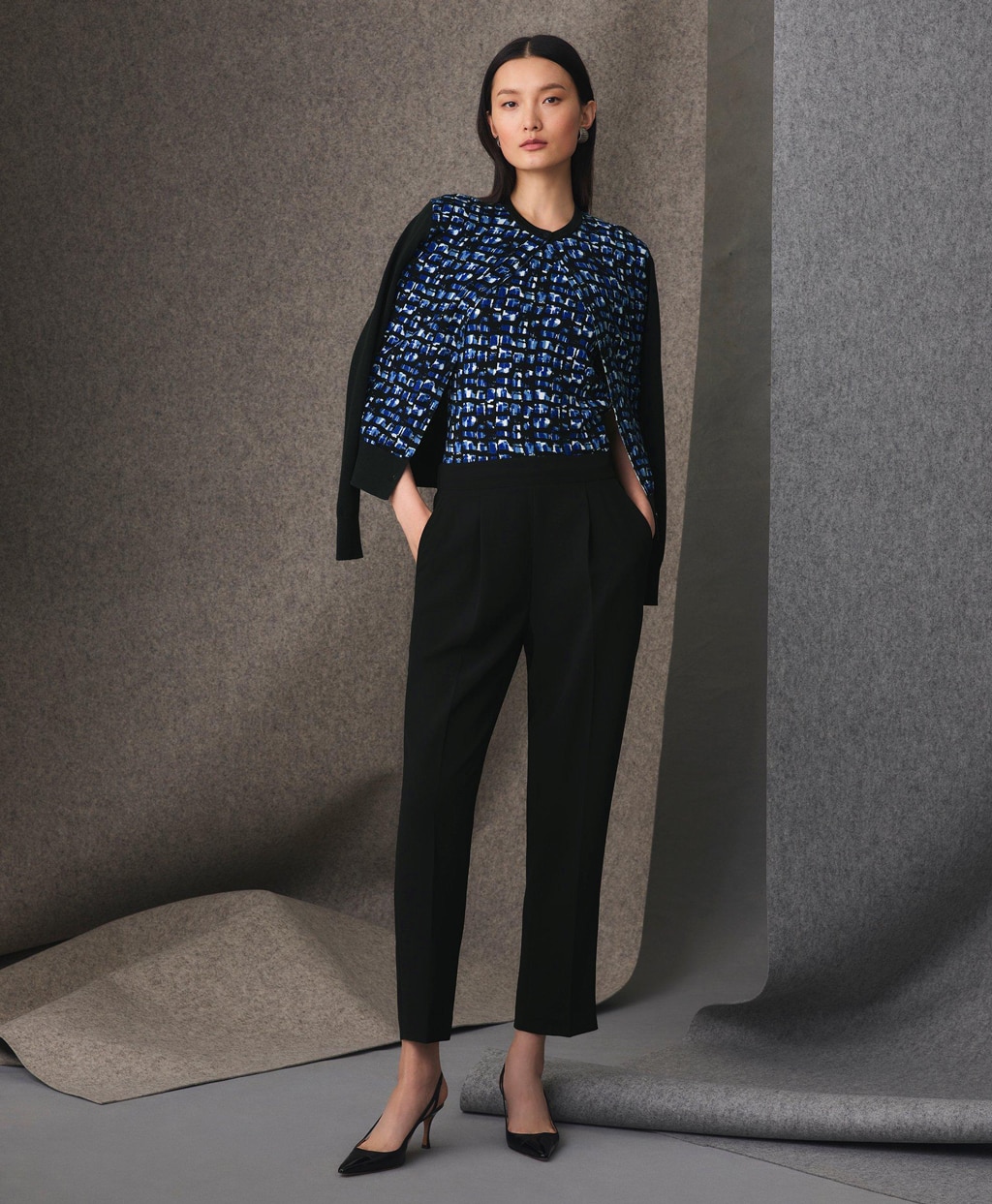 ポリステル ストレッチクレープ クロップドパンツ | Brooks Brothers