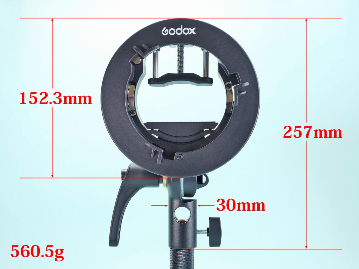 Godox S2ブラケットレビュー ストロボ等の最大固定サイズも計測 | 物欲