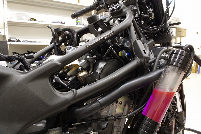 カワサキZX-25R SE（2023） リアブレーキホース交換他