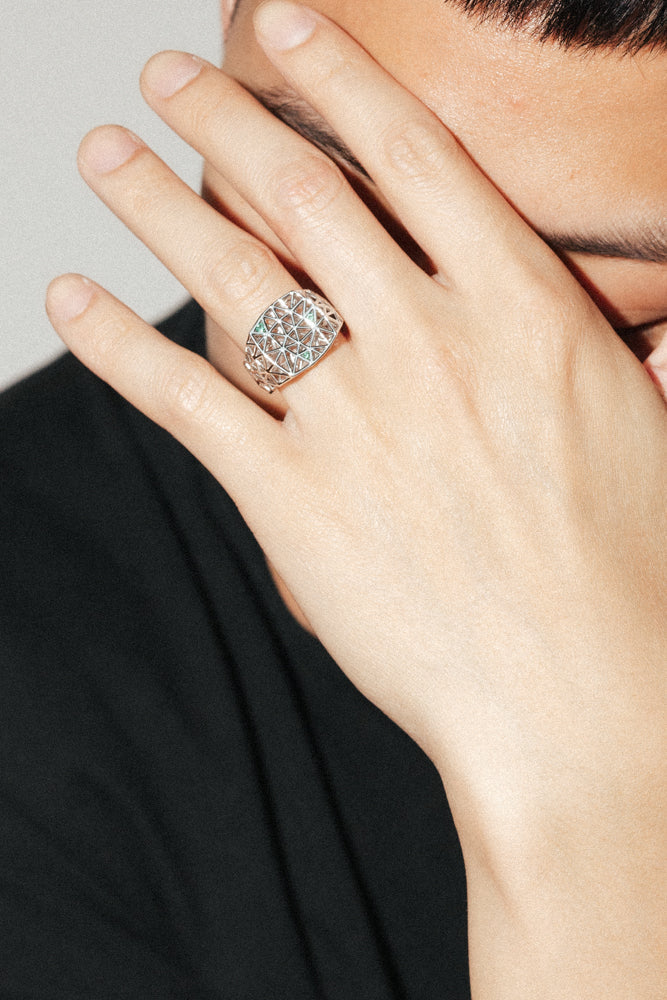 B213 / MESH RING FERN GREEN