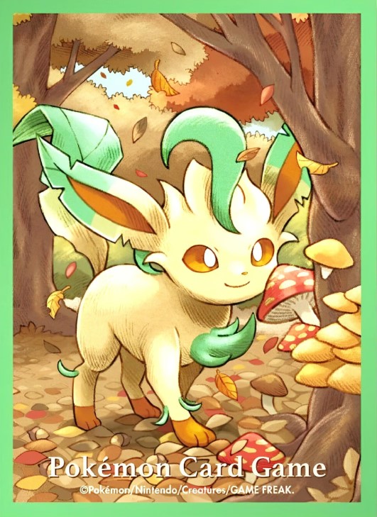 ポケカサプライ】[スリーブ]デッキシールド『リーフィア』【64枚入り