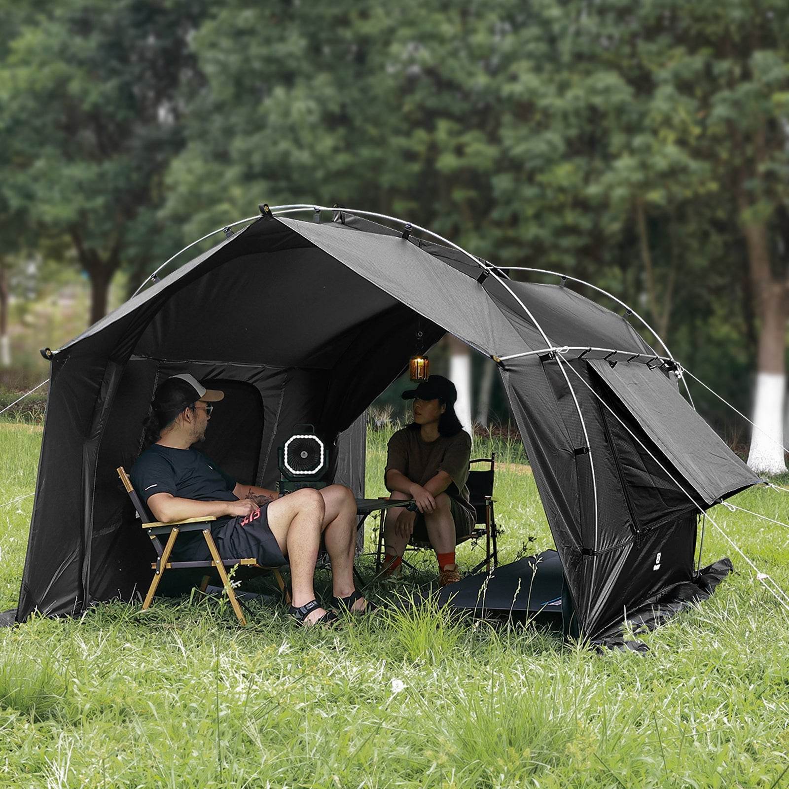 タイムセール中】GOGlamping カヌー自立式トンネルテント