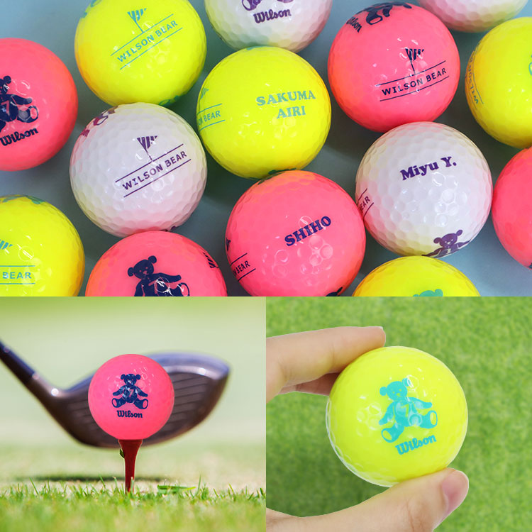 ウィルソン WILSON BEAR4 【3球】 名入れゴルフボール