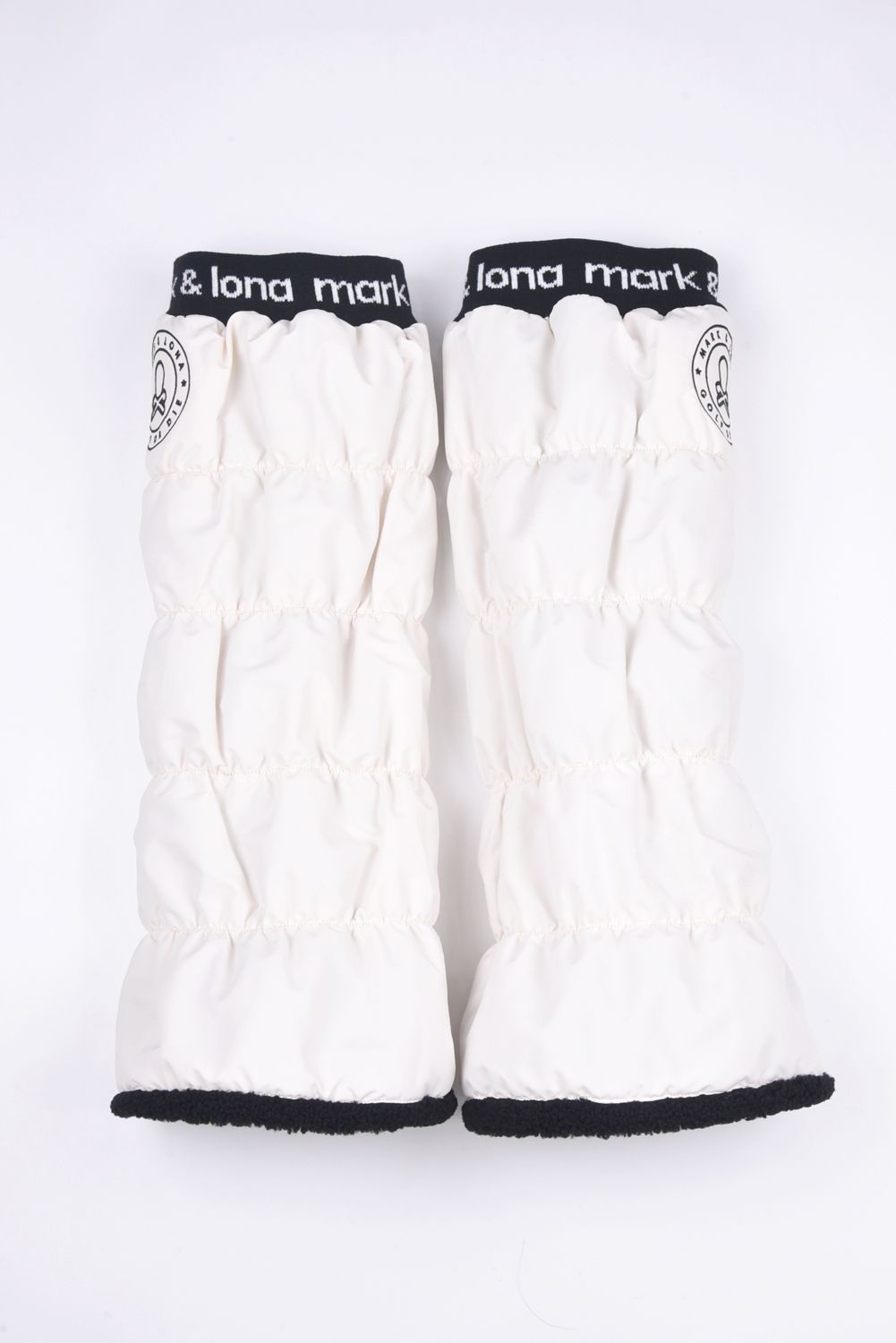 MARK&LONA - NODE PUFFY ZIP ON LEG WARMERS / サークルスカル刺繍 裏