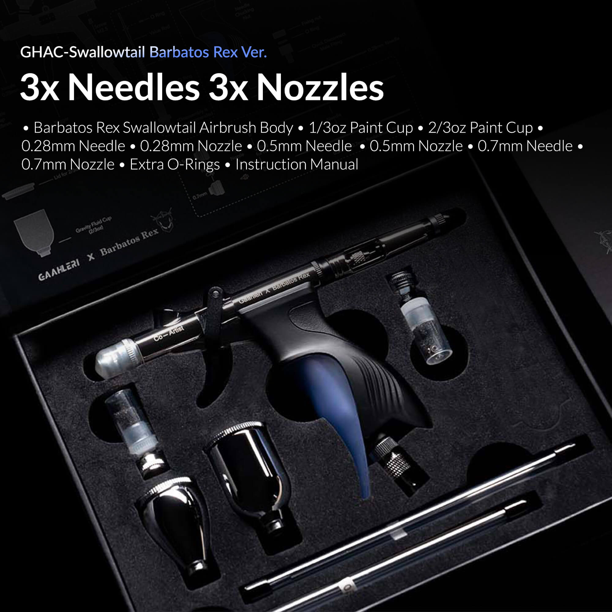 Gaahleri GHAC-Swallowtail & Rex Airbrush