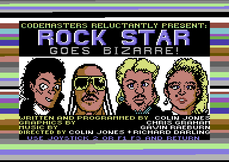 Rock Star Goes Bizarre (C64) recovery - Games That Weren't