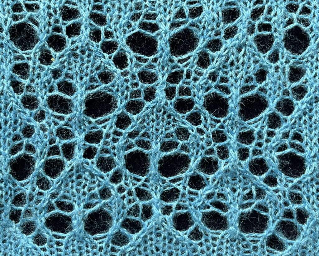 Turn: a lace knitting stitch pattern – String Geekery