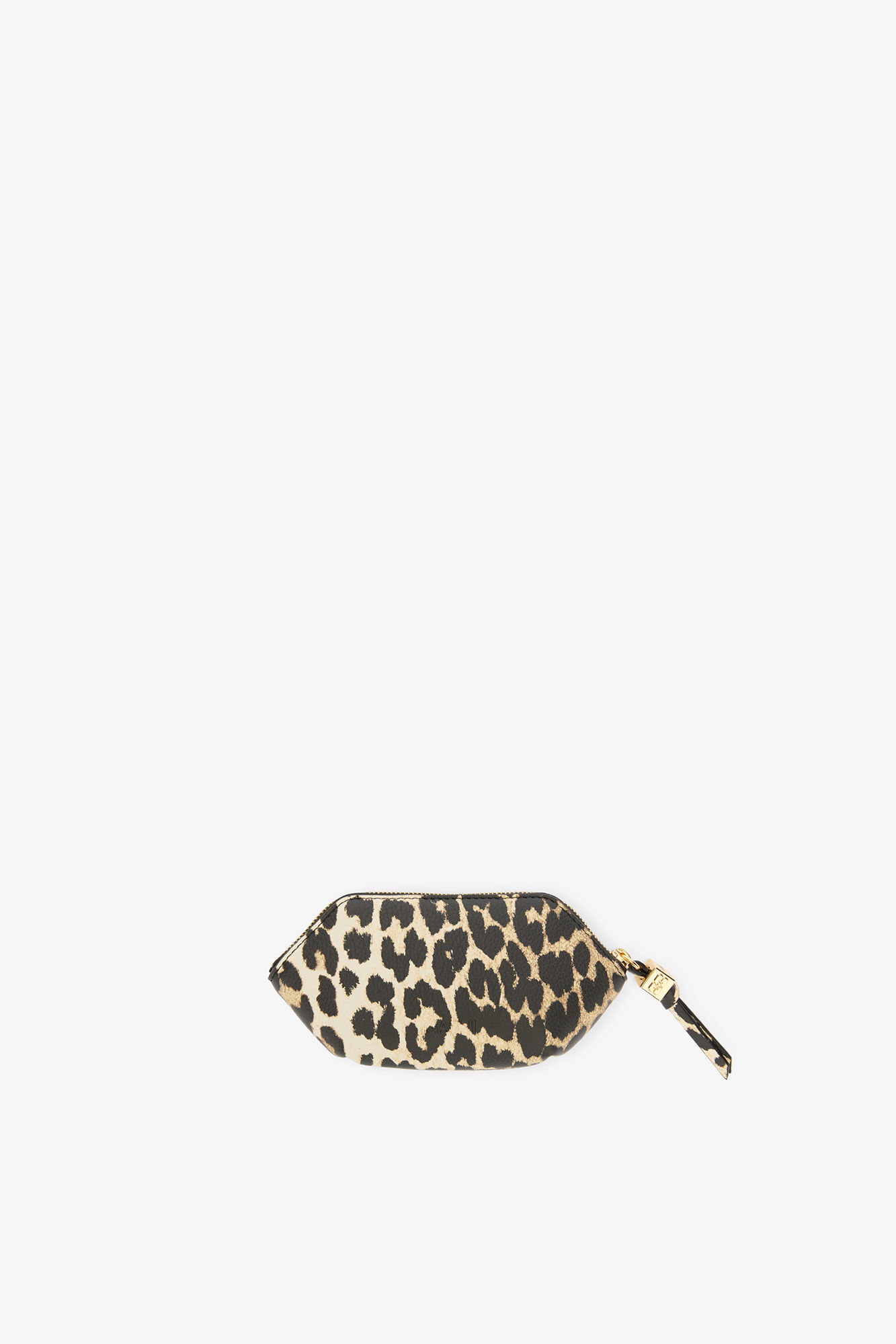 Almond Milk Daisy Duck Leopard Coin Purse | GANNI US