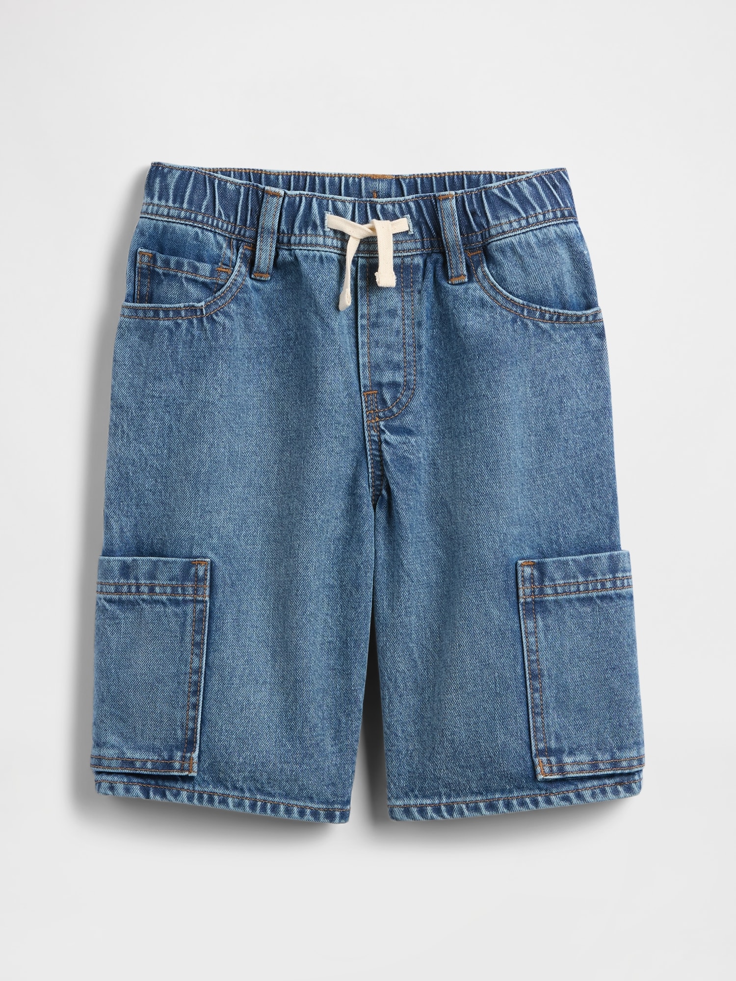 Kids Pull-On Loose Sweatpant Jean Shorts | Gap Factory