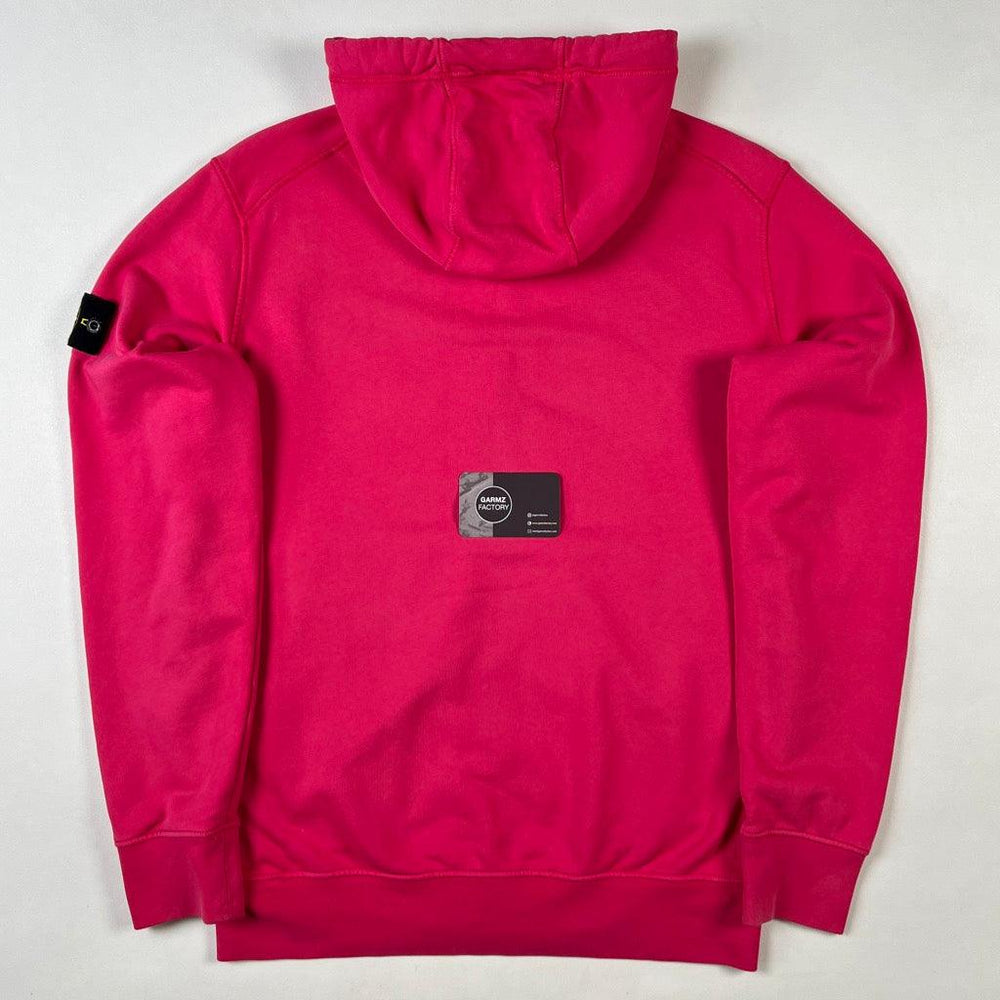 Stone Island Garment Dyed Zip Hooded Jumper Pink – Garmz Factory