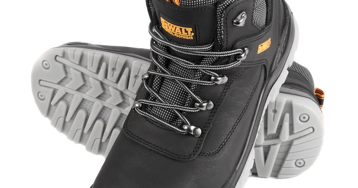 DeWalt Laser Hiker Safety Boots Black | G E Tools