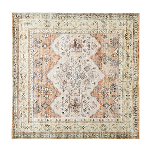 オリエンタル柄ラグ 185×185cm ラグ おしゃれ ぼん家具 CPT000250