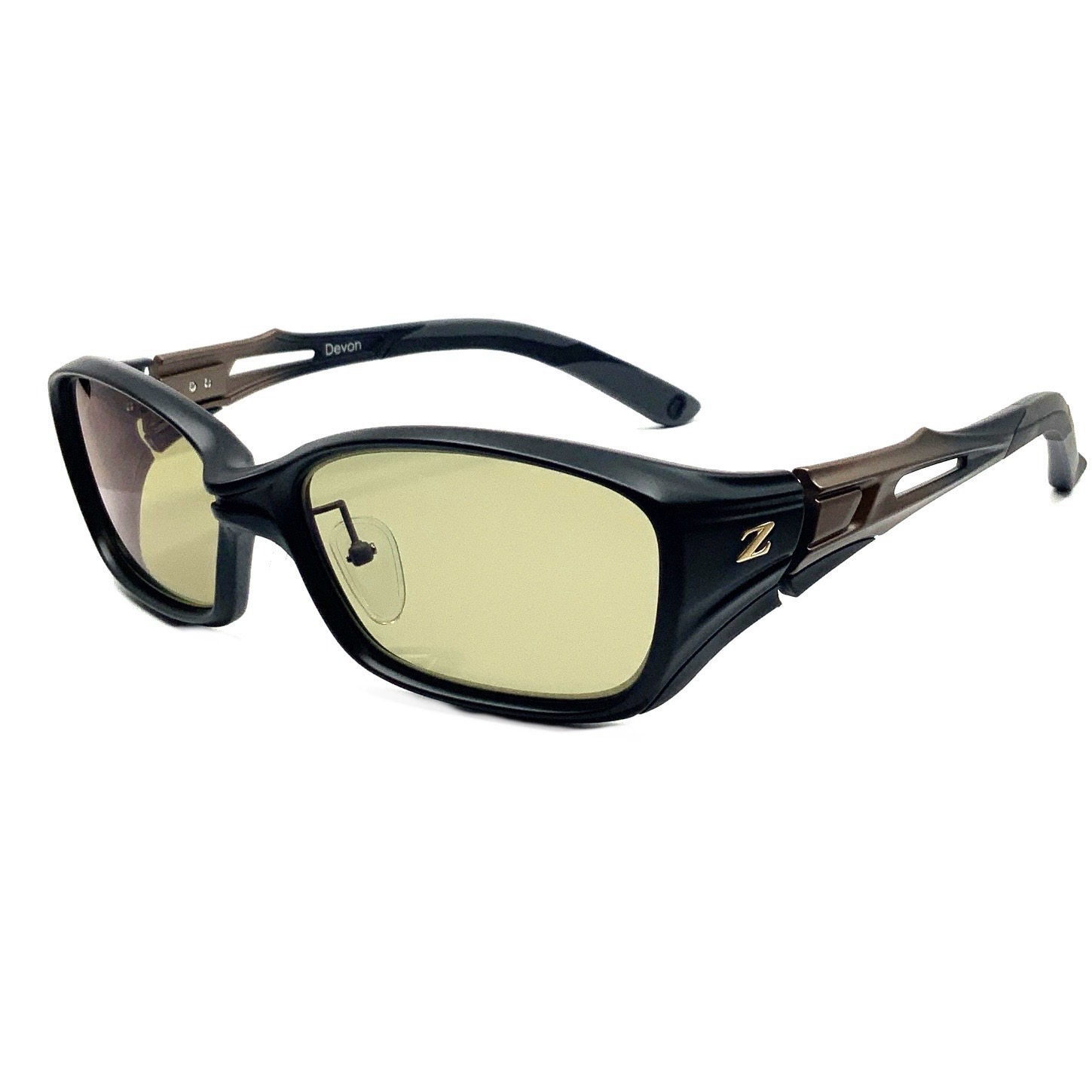 Zeque ゼクー サングラス Devon デヴォン F-2070 BLACK / BRONZE