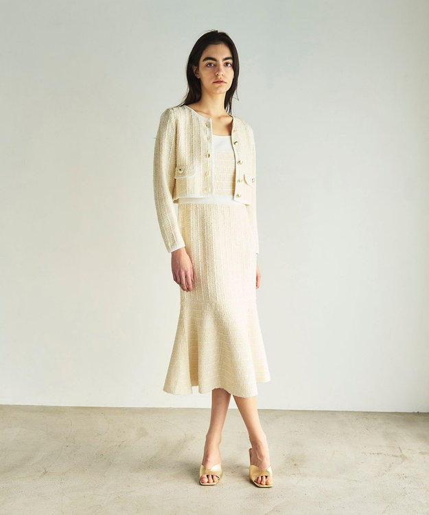 ツイードショートニットカーディガン / GRACE CONTINENTAL | GRACE